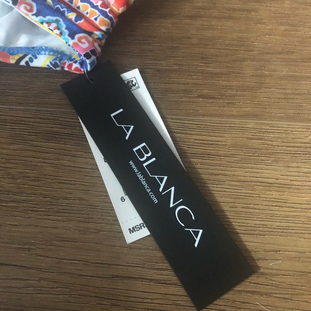 LA BLANCA-NWT Multicolored Design Bikini Bottoms - Picture 5 of 11